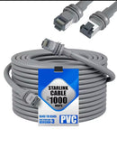 Cabo Ethernet RJ45 25 Metros para Starlink Gen3 – IP68 Blindado até 1200Mbps