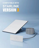 Cabo Ethernet RJ45 25 Metros para Starlink Gen3 – IP68 Blindado até 1200Mbps